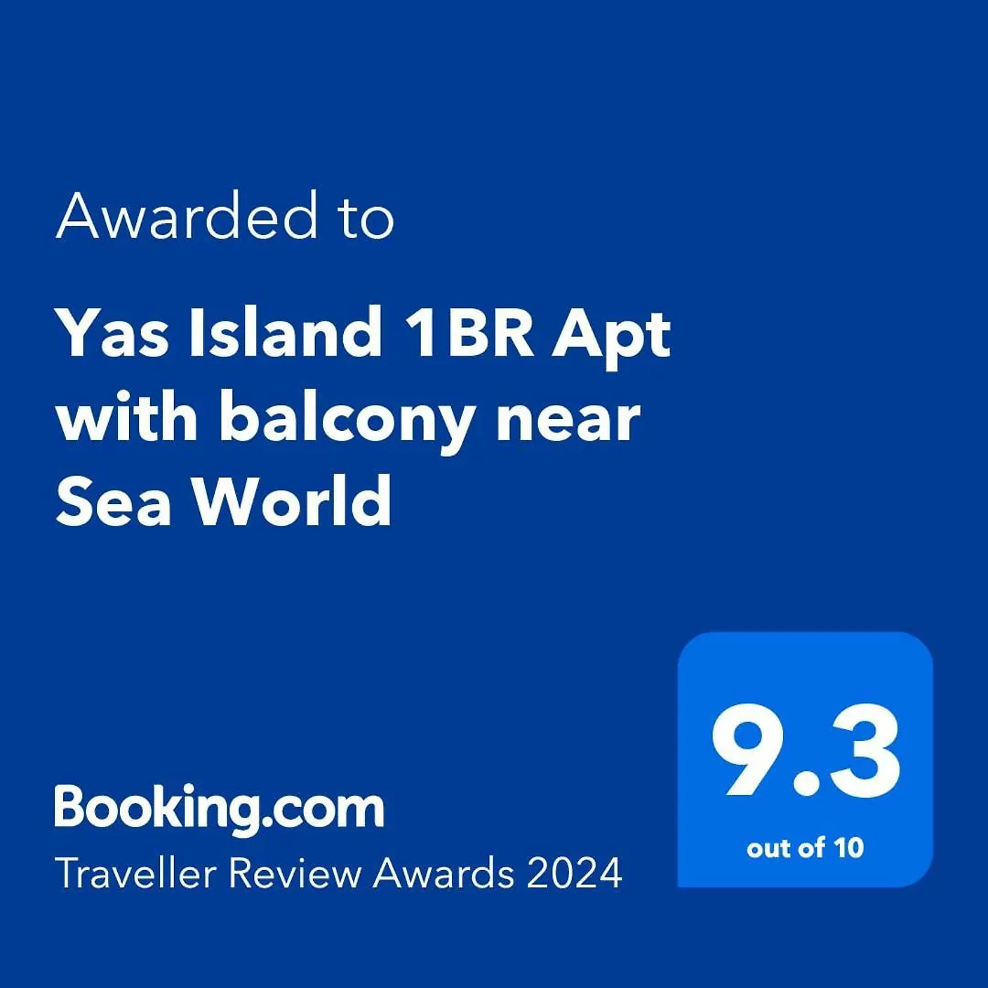 Sleek Stays Home - 1 Bhk At Yas Island Near Sea World,Etihad Arena أبو ظبي